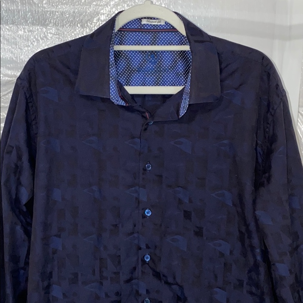 Bugatchi Shaped Fit Button Dress Shirt